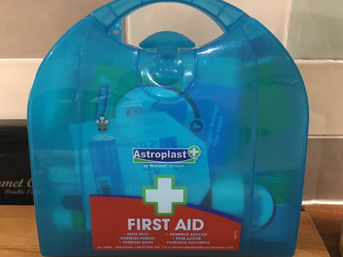 First aid kit in 9 Melinda Cottage East Runton @NorfolkCoastline