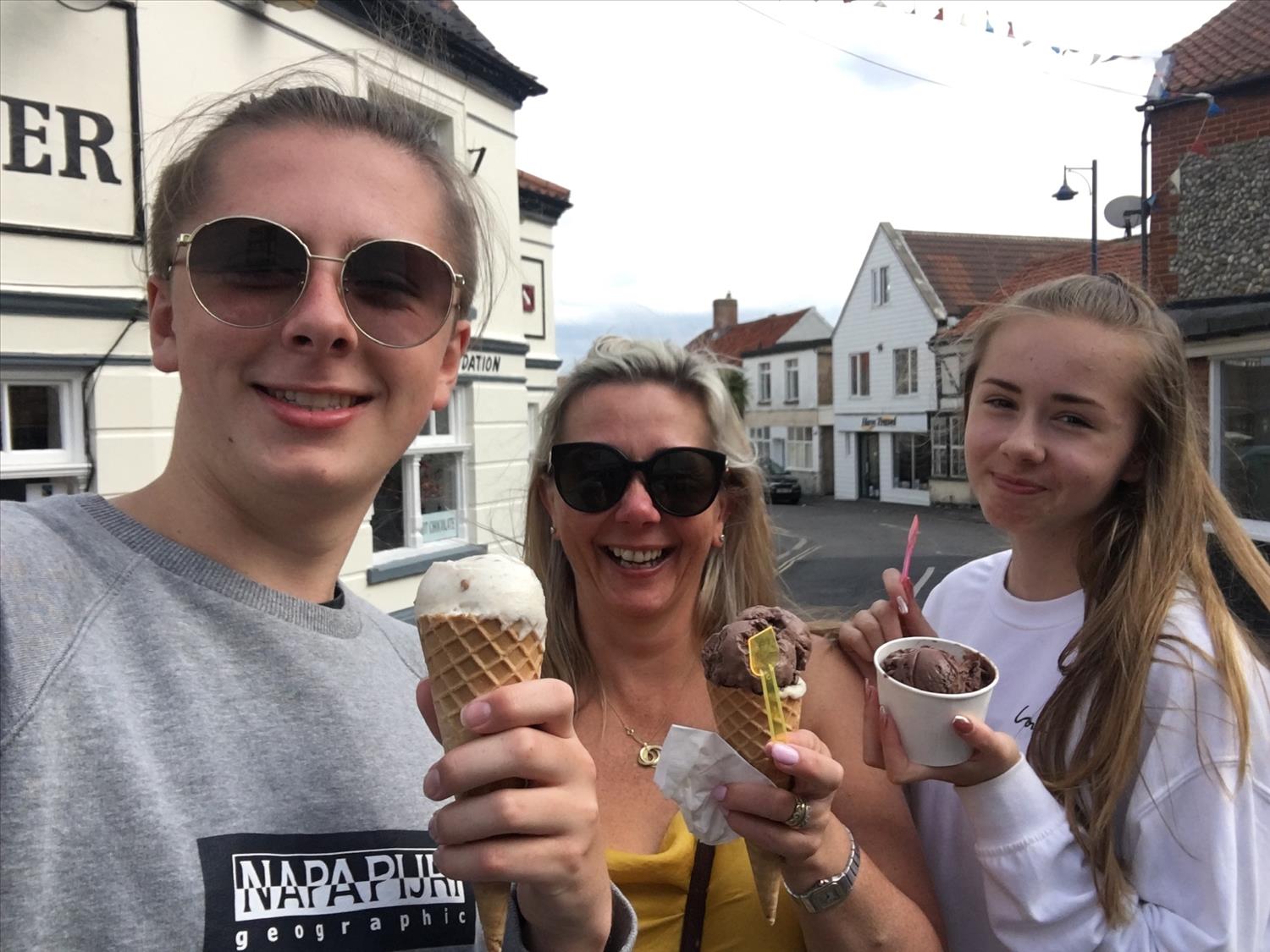 Ronaldo ice cream in Sheringham @NorfolkCoastline