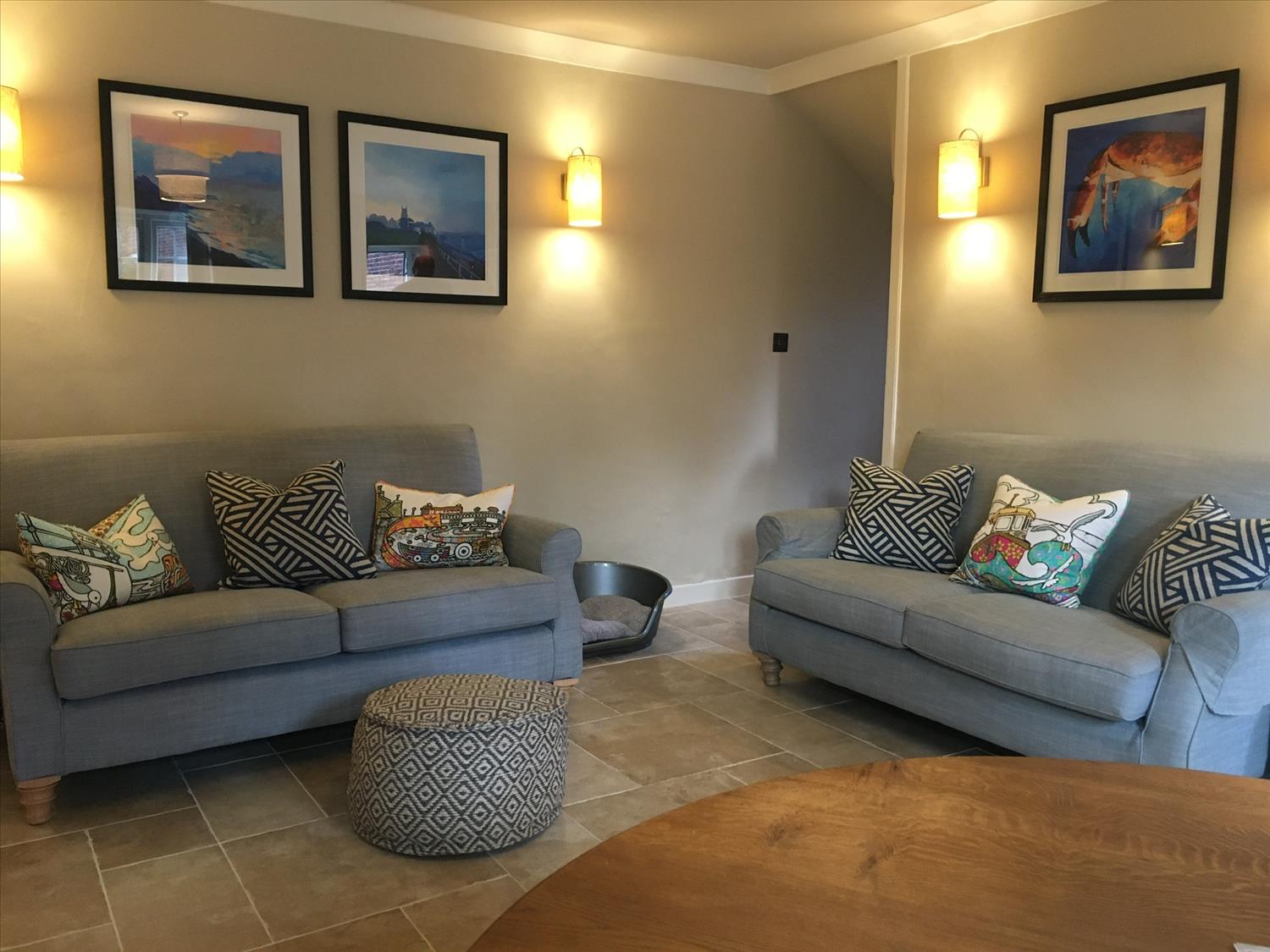 Living area in 9 Melinda Cottage East Runton @NorfolkCoastline