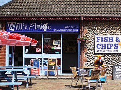 Wills Plaice Fish and chip shop Takeaway East Runton @NorfolkCoastline