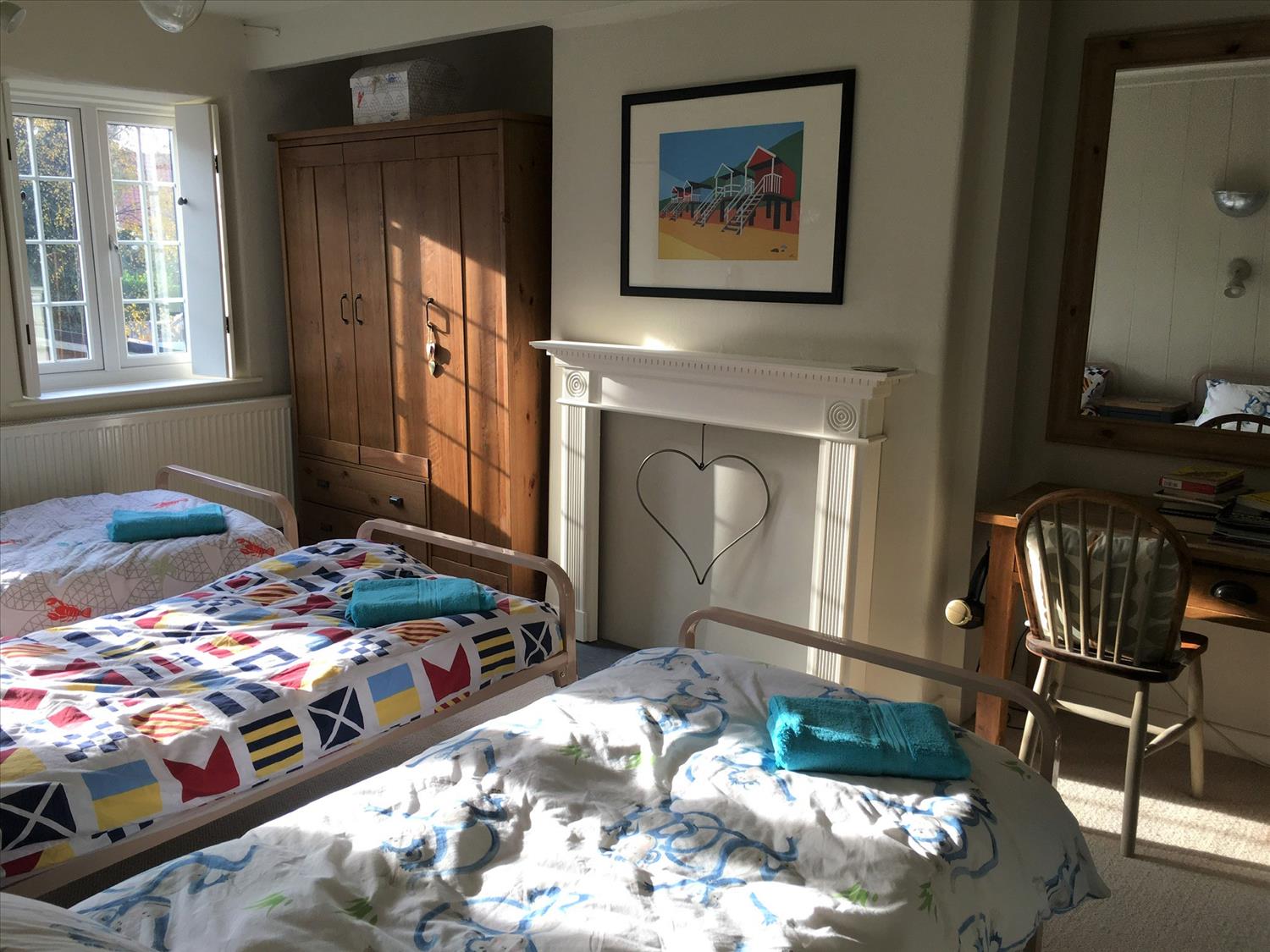 Triple single bedroom 9 Melinda Cottage East Runton @NorfolkCoastline